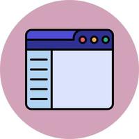 Web Sidebar Vector Icon
