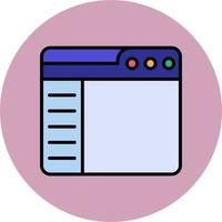 Web Sidebar Vector Icon