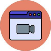 Web Video Call Vector Icon