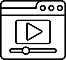 Video Player Vector Icon