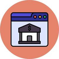 Web Online Banking Vector Icon