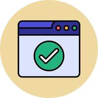 Web Checking Vector Icon