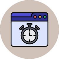 Web Timing Vector Icon