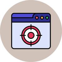 Web Target Vector Icon