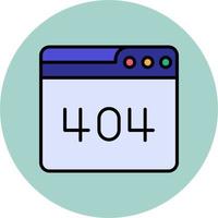 Web Error 404 Vector Icon