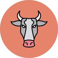 icono de vector de vaca