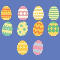 Easter eggs. Happy Easter. Vector illustration