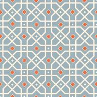Abstract geometric shapes and diagonal lines seamless pattern. Mosaic tile ornament texure with stylish asian motif vector