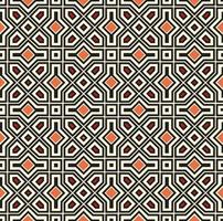 Abstract geometric shapes diagonal lines seamless pattern. Mosaic tile ornament texure with stylish asian motif vector