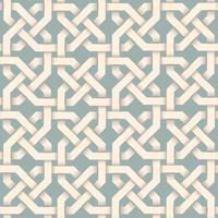 Abstract arabesque line seamless pattern in celtic style. Stylish ornamental backdrop with intertwining lines. Good for interior decoration in ethnic style vector
