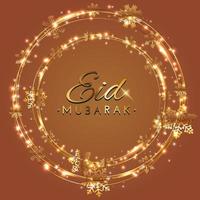 elegante diseño islámico eid Mubarak antecedentes vector