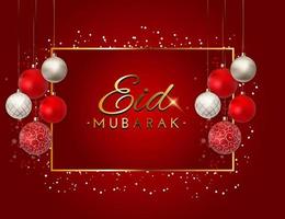 Eid Mubarak background  Vector Illustration