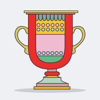 campeones trofeo taza gratis vector