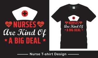 nurse t shirt vector