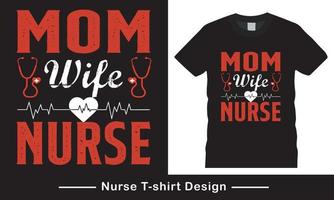 nurse t shirt vector