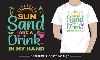 diseño de camiseta de fiesta de verano vector