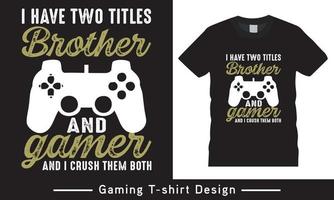 Game Lover T Shirt Design Free Vector