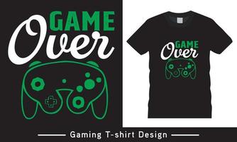 Gaming Lover T Shirt Design Free Vector