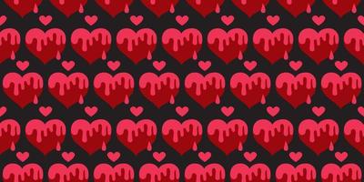 Beautiful pattern brokenhearted and binds up wounds. Broken, aching, and cracked heart. Restore, healing, plaster patched Heart. blood dripping heart. Unrequited Love and Divorce. vector