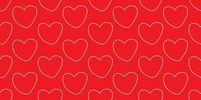 hermosa modelo corazón. geométrico linda estilo corazón vector, dulce romance modelo mano dibujado linda para decorando el Boda tarjeta para San Valentín día, bebé, femenino, amor concepto. rosado y rojo color vector