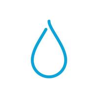 rope shape water drop logo design vector isolated on white background.