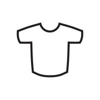 línea icono camisetas diseño vector ilustración aislado en blanco antecedentes.