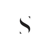 abstract letter S logo concept on white background. vector