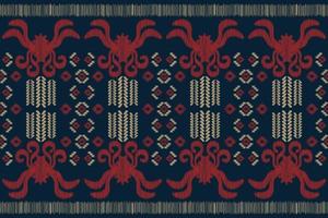 étnico ikat tela modelo geométrico estilo.africano ikat bordado étnico oriental modelo blanco marrón crema antecedentes. resumen, vector, ilustración. para textura,ropa,envoltura,decoración,alfombra. vector