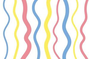 Vector cute pattern illustration pink yellow blue pastel and white background abstract unbalance line patterns cute vertical pastel party lovely color wallpaper.