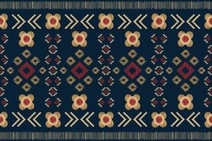 Ethnic Ikat fabric pattern geometric style.African Ikat embroidery Ethnic oriental pattern white brown cream background. Abstract,vector,illustration. For texture,clothing,wrapping,decoration,carpet. vector