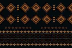 patrón de tejido étnico estilo geométrico. sarong azteca étnico oriental patrón tradicional fondo negro oscuro. resumen, vector, ilustración. uso para textura, ropa, envoltura, decoración, alfombra. vector