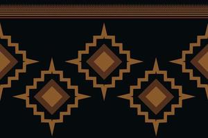 Ethnic fabric pattern geometric style. Sarong Aztec Ethnic oriental pattern traditional dark black background. Abstract,vector,illustration. use for texture,clothing,wrapping,decoration,carpet. vector