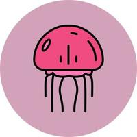 icono de vector de medusas