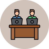 Coworkers Vector Icon