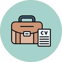 icono de vector de curriculum vitae