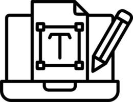 icono de vector de tipografía