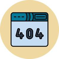 404 Error Vector Icon