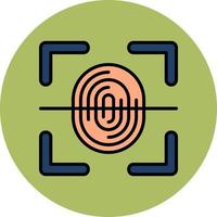 Fingerprint Scanner Vector Icon