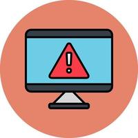 Alert Computer Vector Icon