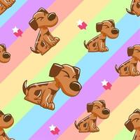 Dog pattern seamless graphic design vector