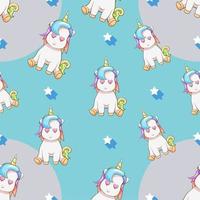 Unicorn seamless pattern graphic design vector