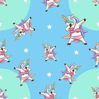 Unicorn seamless pattern graphic design vector