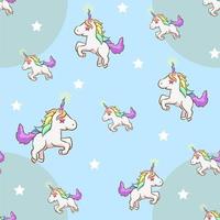 unicorn seamless pattern graphic design vector