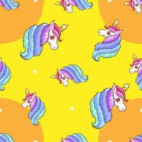 unicorn seamless pattern graphic design vector