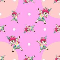 unicorn seamless pattern graphic design vector