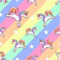 unicorn seamless pattern graphic design vector