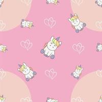 unicorn seamless pattern graphic design vector