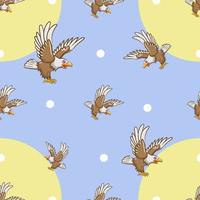 Eagle pattern background seamless vector