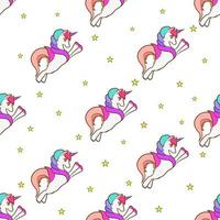 Unicorn seamless pattern graphic design vector