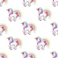 Unicorn seamless pattern graphic design vector